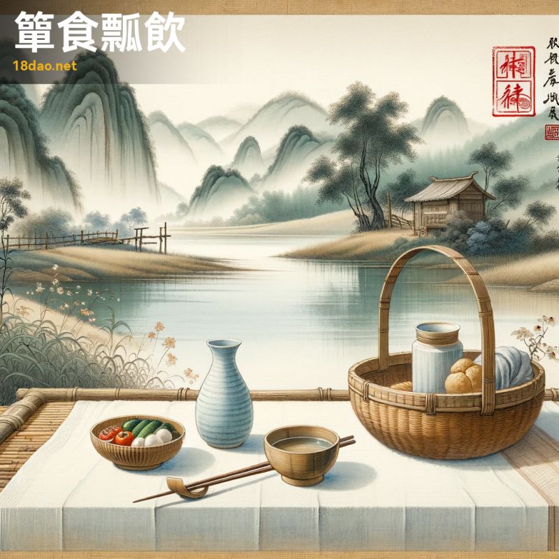 Đan thực biều ẩm (簞食瓢飲)