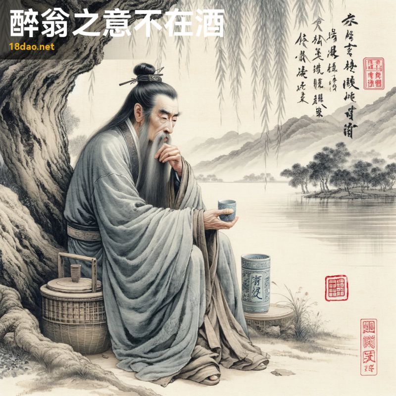 Túy ông chi ý bất tại tửu (醉翁之意不在酒)