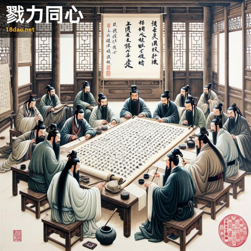 Lục lực đồng tâm (戮力同心)