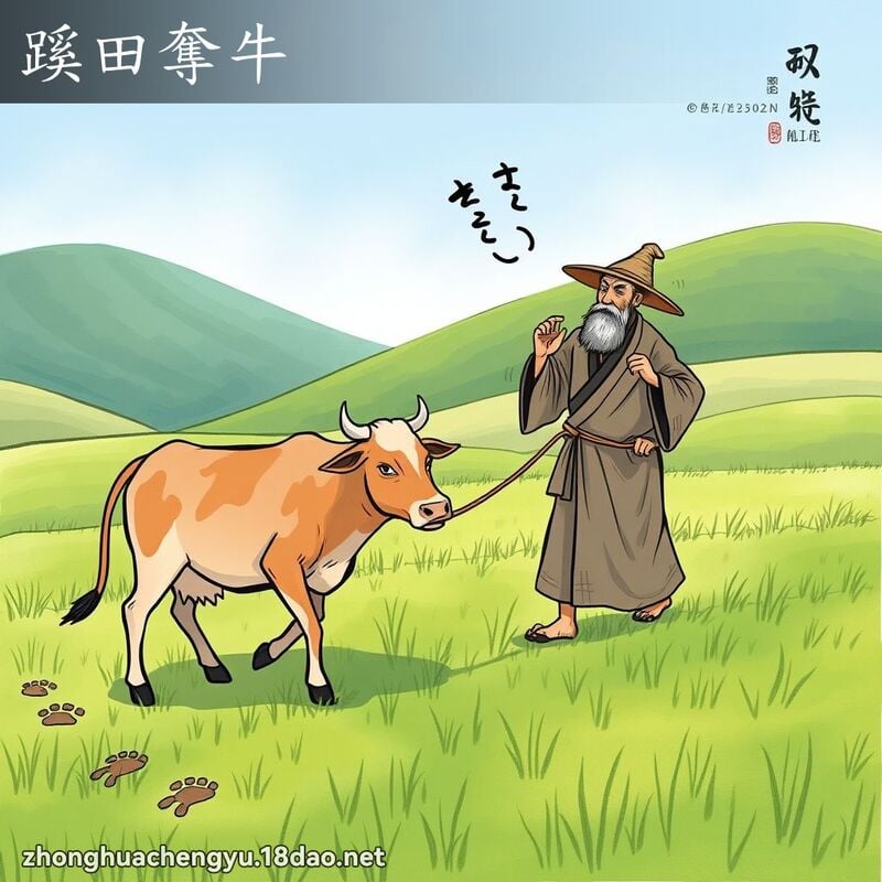Khê điền đoạt ngưu (蹊田奪牛)